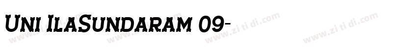 Uni IlaSundaram 09字体转换